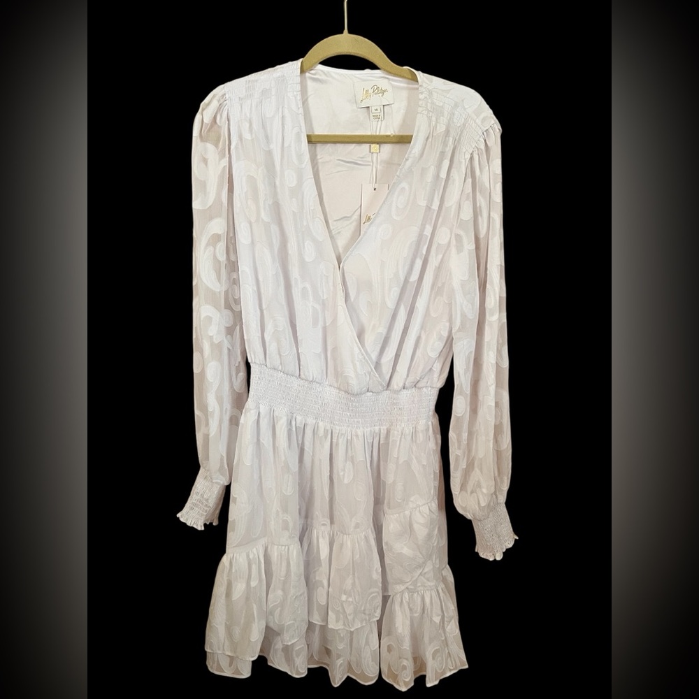 Lilly Pulitzer Christiana Long Sleeve Resort White Dress - Picture 2 of 7